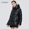 GASMAN WOMENS VINTER JACKA HUDED Down Parka Womens Coat Zipper Warm Outwear Female Fashion Thick Puffer Jacket 072 201201