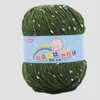 Fio de caxemira de algodão para bebês de alta qualidade para tricô manual, fio de lã penteada, bordado colorido ecologicamente correto