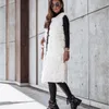 Womens Casual Sleeveless Round Neck Stitching Long Vest Coats Multicolor Ladies Winter Cardigans Jackets1