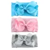 12PCS Baby Mädchen Ripsband Haar Bögen Stirnbänder 5 Zoll Bogen Geknotet Weiche Nylon Haarbänder Mädchen Turban Kopf Wrap für Kleinkinder LJ200903