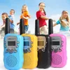 Duas vias rádio mini talkie 22 canal para crianças criança walkie-talkie rádio comunicador lanterna display crianças presente lj201105
