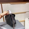 مصمم حقائب الكتف سلسلة أزياء نسائية جلد طبيعي حقيبة كروسبودي التعامل مع حقائب اليد حقائب اليد الأسود