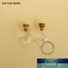 Mini bouteilles en verre transparent avec bouchons, 20x2ml, Mini flacons en verre faits à la main avec bouchon en liège décoratif, 10 modèles, offre spéciale