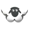 ノルディックスタイルの黒い羊のヘッドウォールマウントトイレットペーパーホルダーティッシュロールメタルアイアンストレージラックバスルーム装飾220120293B