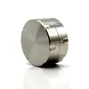 Silver herb grinders 2 Parts Crusher smoking accessories Tobacco Mini Zinc alloy Grinder easy to carry Cigarette