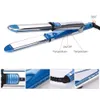 Hårrätare järn Nano Tourmaline Ceramic Iron Flat Irons Professional Hair Curler Salon Styling Tools59432566058266