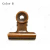 4 Size Retro Round Metal Grip Clips Bronze Bulldog Clip Metal Ticket Paper Clip For Tags Bags Office Wholesale LX3470