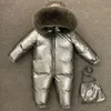 Enfants hiver -30C épaissir doudoune fille à l'extérieur vêtements chauds garçon veste d'hiver pour russe enfant en bas âge vêtements d'extérieur barboteuse manteaux LJ201017
