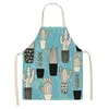 2022 new Cotton hemp creative plant cactus apron