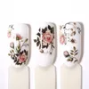 3D-nagelstickers Zelfklevende Rose Flowers Patroon Nail Art Decals Decoraties