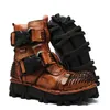 Gotische laarzen Mannen Militaire Big Size Winter Schoenen Vintage Werklaarzen Mannen 13 # 15 / 20D50