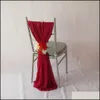 SASHES Chair ers Home Textiles Garden 50pcs Chiffon Sash Chiavari Decoration for Wedding Birthday حفلة التسليم 2021 QZS1W