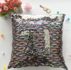 Mermaid Throw Pillow Case Magic Reversible Cekiny Pokrywa Glitter Sofa Poduszka Case 40 * 40 cm Syrenka Poduszka obejmuje LJJK2452-1