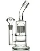 11-Zoll-Glasbong-Luftfilter-Massenkamm Slim Oil Rigs Dab Rig 18-mm-Gelenk Rauchen Wasserpfeifen Turbine Percolator Oben offene Glasbongs