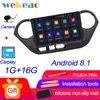 WeKeao Touch Screen 9 '' Android 9,0 Bil DVD multimedia spelare för I10 Grand Car Radio GPS Navigation 2013-2021