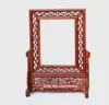 Chiński styl Rosewood Drewniane Ramki Lustro Stand Photo Picture Frame Antique rzeźbione obrazy Rama Office Office Decor