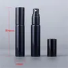 10ML UV Kaplama Atomizer Mini Doldurulabilir Taşınabilir Parfüm Şişesi şişelerini Numune Boş kaplar Altın Gümüş Siyah Renk Sprey