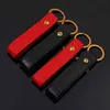Porte-clés Peau de renard et abeille en métal de luxe, rouge noir, adapté à la taille de la voiture