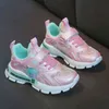 Bahar Çocuk Ayakkabı Rahat Çocuklar Kız Moda Koşu Sneakers Kız Chaussure Enfant 188 220115