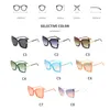 Sunglasses Big Women Fashion Cat Eye Cateye Sun Glasses For Lady Vintage Butterfly Metal Sunglass