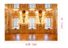 Golden Interior Palace Wedding Vinyl Pography Backdrops Golden Chandelier Lights Newborn Po Booth Backgrounds for Children S2958126