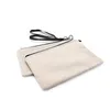 16*25 cm personlig kosmetisk väska gynnar sublimering kreditkort mobiltelefonpåsar lin utomhus bärbar handväska med blixtlås