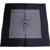 Simple Spring Autumn Silk Scarf Women Silk Black and White Striped Wild Silk Scarf Fashion Accessories4990120