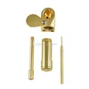 Metal pipe set gold mini pipes Brass glass smoking tobacco accessories