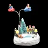 Anime Rolling Collection Figurine Building Choirs avec lumière LED et musique Arbre de Noël Noël Décoration de vacances Cadeau Y200106