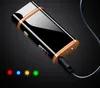 Cool Colorful USB ARC Lighter Charging LED Electricity Display Innovative Design Flashlight For Dry Herb Tobacco Cigarette Bong Smoking DHL