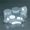 10pcs 5ml 10ml 20ml 50ml Glass Cream Jars Silver Leakage Proof Cap Skin Care Eye Face Cosmetic Containers Bottles