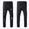 2022 designer jeans abbigliamento pantaloni uomini donne a magliette pantera stampa dell'esercito verde distrutto maschile sottile dritto motociclista skinny jean n8we