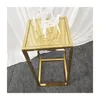 Высокое канцелярское украшение Высококачественные свадебные украшения Шинни Золотой металлический Цветочный стенд Центральный стол для вечеринок SENYU907