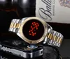 Relógios da moda Men Touch Sn Led Digital Display Style Metal Steel Band Wrist Watch X1039078119