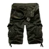 Camouflage lâche Cargo Shorts hommes Cool été militaire Camo pantalons courts vente Homme pas de ceinture 220301