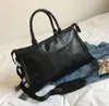 Bolsa duffle esportiva moda preta água ondulada 45 cm bagagem vermelha m53419 bolsas masculinas e femininas com etiqueta de bloqueio