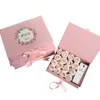 Wrap prezent 3 sztuk / set 2022 Design Wedding Party Packing Box, Easter Decoration Flospryt Kwiat Box Valentine Favors for Gonesests