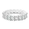 Vecalon Classic 925 Juego de anillos de plata esterlina Corte ovalado 3ct Diamond Cz Anillos de boda de compromiso para mujer Bisutería nupcial287Z5776422