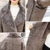 Inverno quente a veludo revestimento de casaco de moda moda longa sobretudo engrossar jaqueta de inverno quente fêmea de plataz