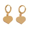 Gold Color Heart Dangle Chandelier Earrings Romantic Jewelry Women Girls Birthday Party Gifts