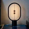 2022 new Night Light USB Rechargeable Mini Hengpro Balance LED Table Lamp Ellipse Magnetic Mid-air Switch Eye-Care Touch Control