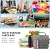 Fashion Insulated Thermal Cooler Lunch box food bag for work Picnic Bolsa termica loncheras para mujer school students 220222248F