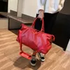 Fashion Black Water Ripple 45CM sports duffle bag red luggage M53419 Man And Women Duffel Bags with lock tag