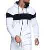 vit svart röd blå armé grön hoodies smal sport cardigan tröja färg matchande mode casual jacka män 2xl 3xl hoodie