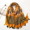 MISSONI MISSONI COTON GÉOMÉTRIQUE CORTON ET ÉCRONNANT DE LIGNE AUTOM SUMPRIME AUTTOME ET HIVERE FEMMES039 SHAWL DE SHAWL Long Scarf6147483