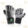 Hommes Fitness Mitaines 30 CM Allongé Bande Velcro Bracelet Haltérophilie Gants Paume 4 MM SBR Matériel Coussin Anti-dérapant Guantes Q0107