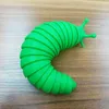 2022 Nya fidget Toys Slug Articulated Flexible 3D Slugs Fidget Toy alla ￥ldrar Relief Anti-Angiety Sensory for Children Aldult