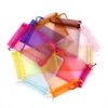 100PCS Organza Bags with Drawstring larger Jewelry Gift Bags for Wedding Party Baby Shower Pouch Sachet Mesh Bags Bulk