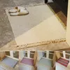 레트로 손 짠 코튼 린넨 카펫 술 침대 깔개 형 깔개 기하학적 바닥 매트 거실 침실 침실 홈 장식 2 크기 선택 선택 사항 Y200527
