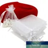 50pcs/lot 7x9 9x12 10x15 13x18CM Organza Bags Jewelry Packaging Bags Wedding Party Decoration